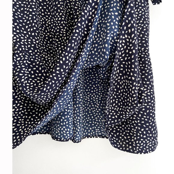 MinkPink • Breezy Babydoll Dress • Sz M • Navy Blue w White • Trapeze • Like New - Picture 7 of 11